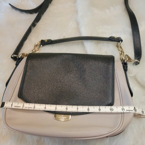 KATE SPADE Alecia Single Top Handle Leather Saddle Shoulder Crossbody Bag - Picture 12 of 14
